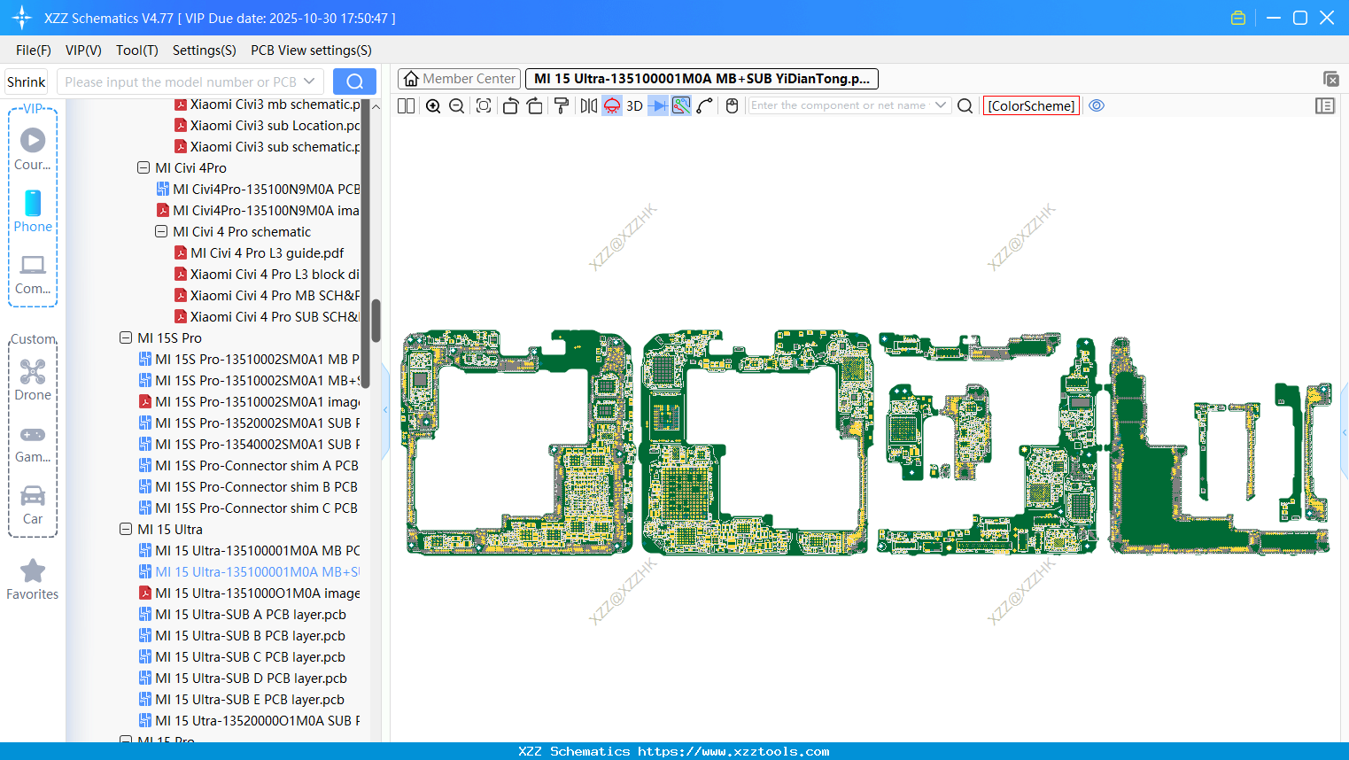 Xiaomi MI 15 Ultra-135100001M0A MB+SUB bitmap